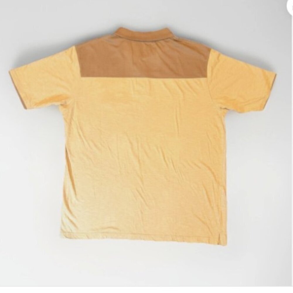 Hinano Tahiti Beer Vahine Logo Men's Brown Polynesian Polo Shirt Size 2XL Cotton - Picture 2 of 7